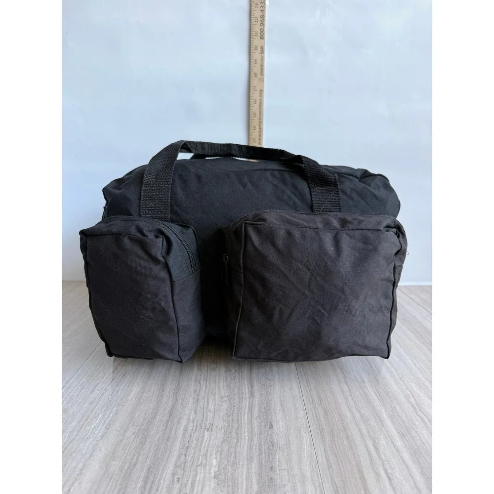 Rare Vintage 1991 Seven Up Maui Duffle Bag Black Y2K Travel Gym Weekender Retro